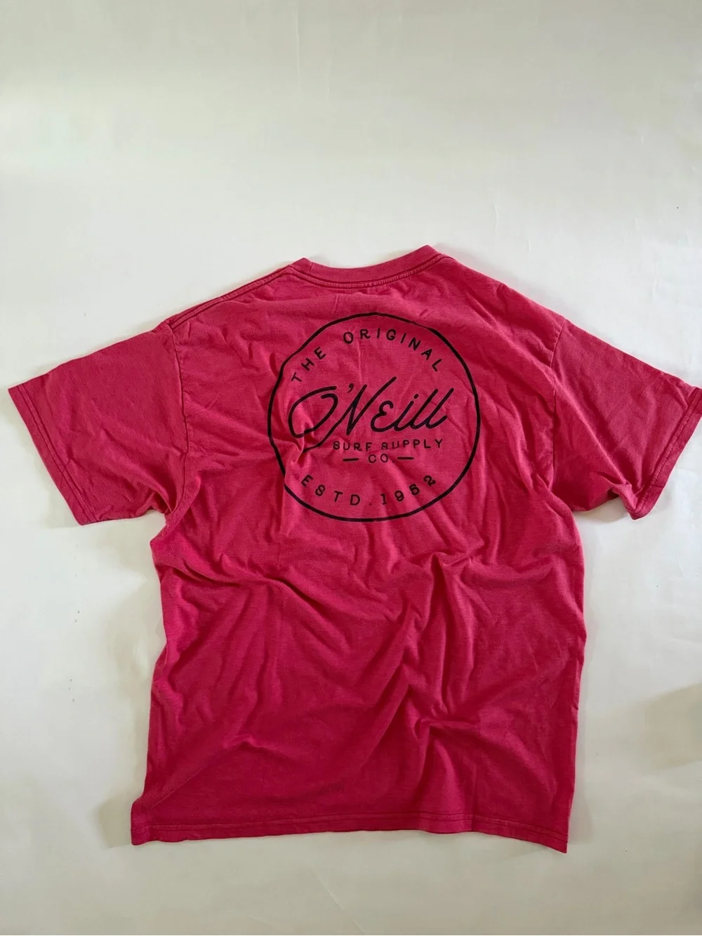 O'Neill Men's Extra Soft Red Short-Sleeve Logo Tee